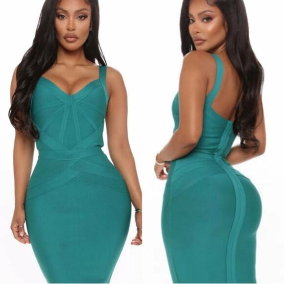 Fashion Nova Bandage Maxi Dress - Picture 2 of 11